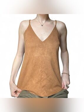Suede top with ladder back